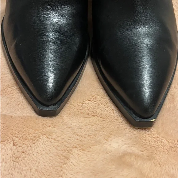 Vince Camuto Black Leather Ankle Boots - Picture 5 of 5